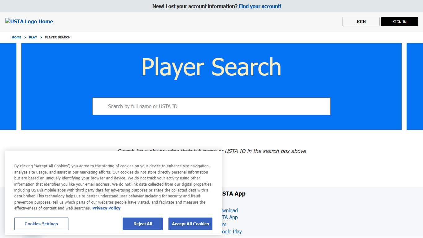 Player Search